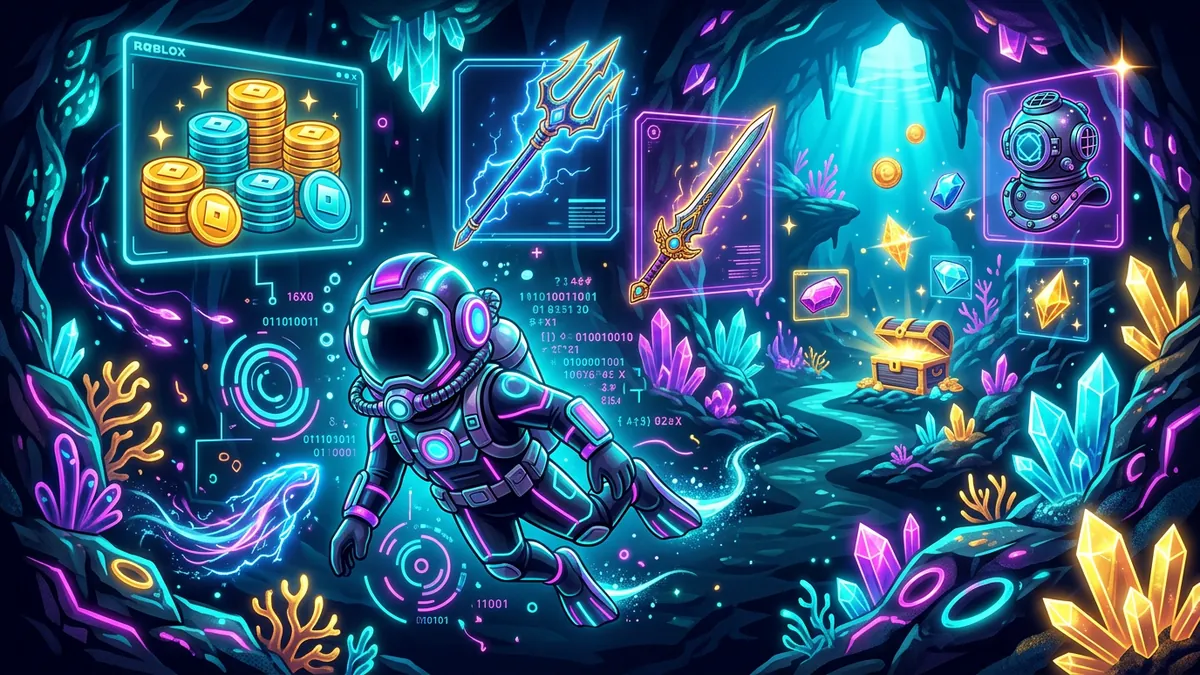 All working Abyss codes for 2026 with free coins, diving gear and rare weapons on Roblox