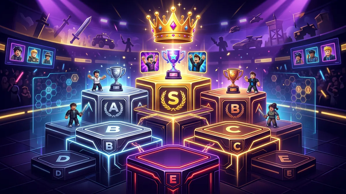 Tier list de los mejores juegos de Roblox rankeando los top juegos de todos los generos