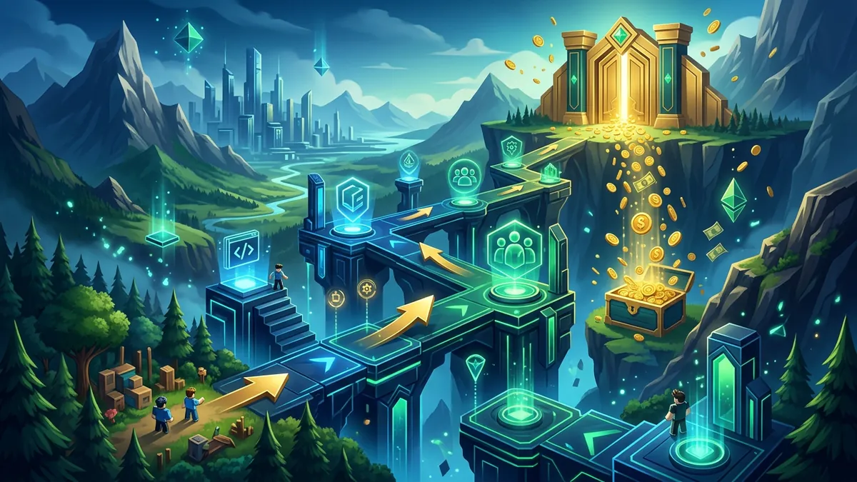 Cómo ganar dinero creando juegos en Roblox 2026