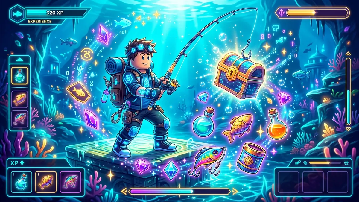 Fish It codes for 2026 showing free potions and rewards in the Roblox fishing game