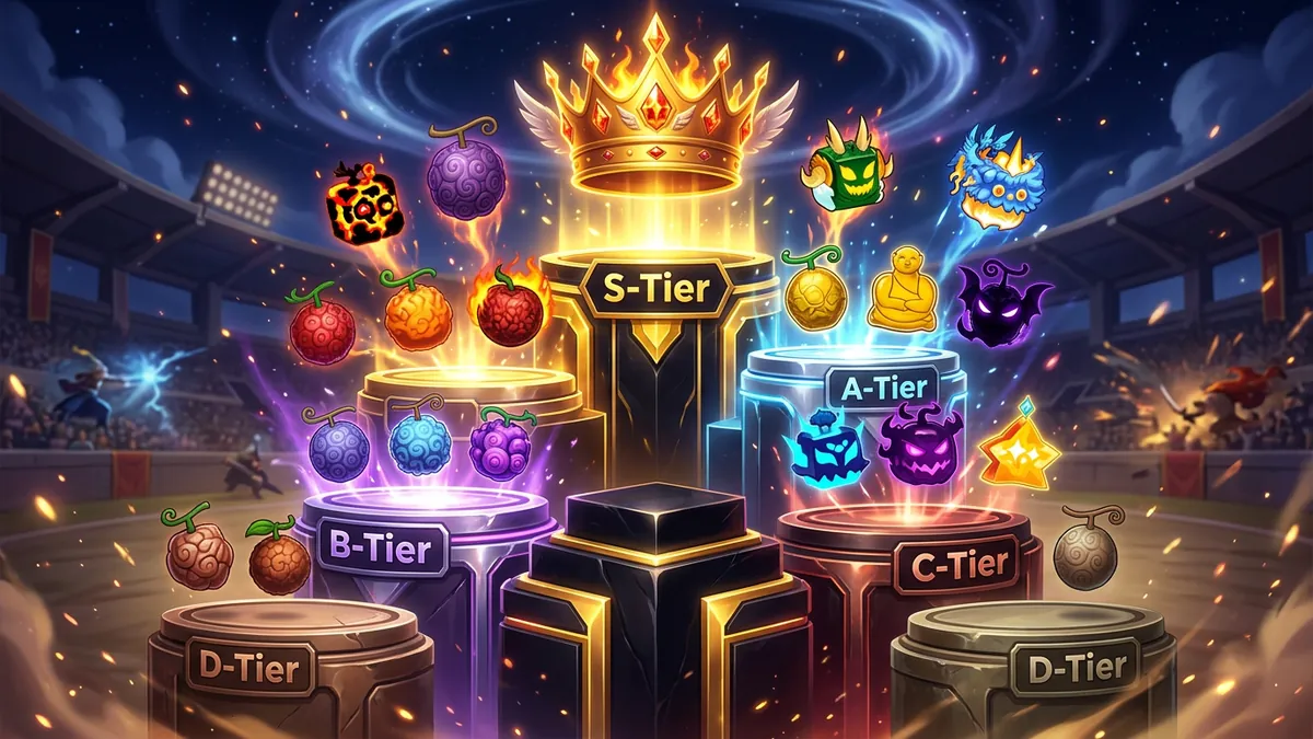 Fruit Battlegrounds Tier List (2026) - Best Fruits Ranked