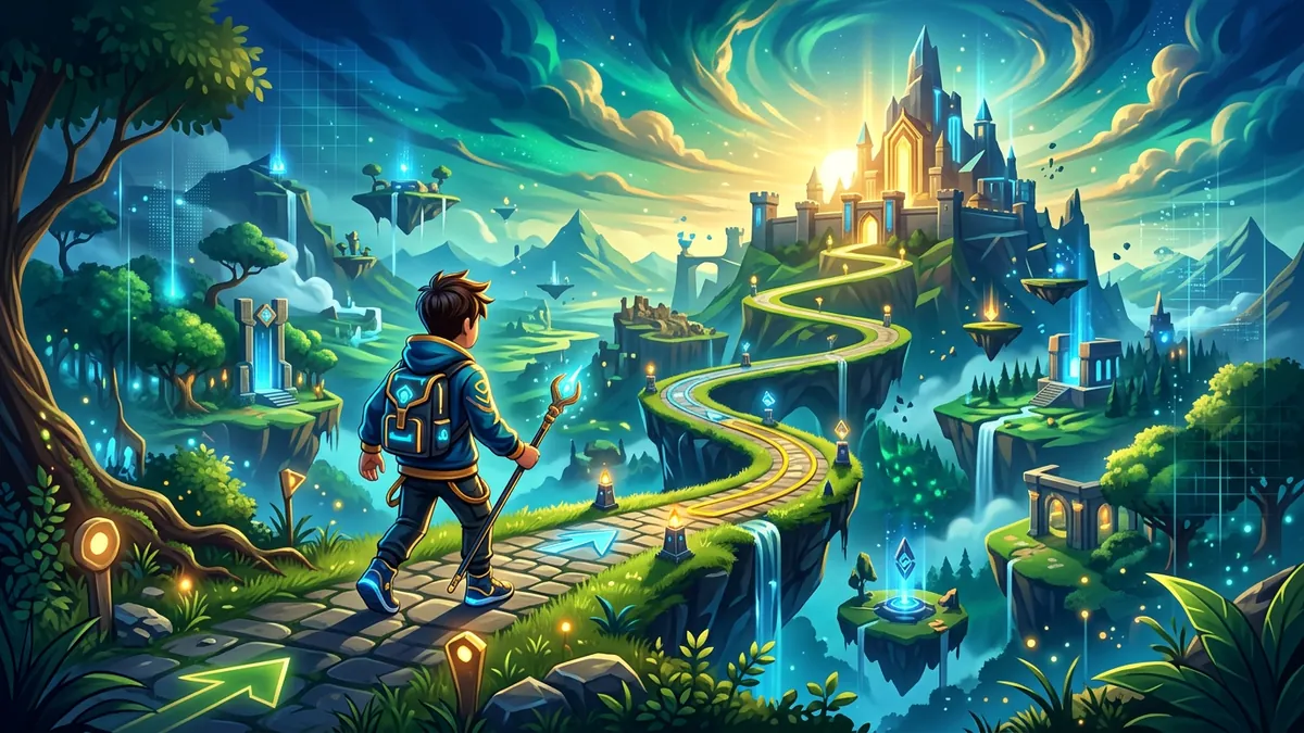 Tutorial de Roblox Studio para principiantes mostrando la interfaz de desarrollo de juegos